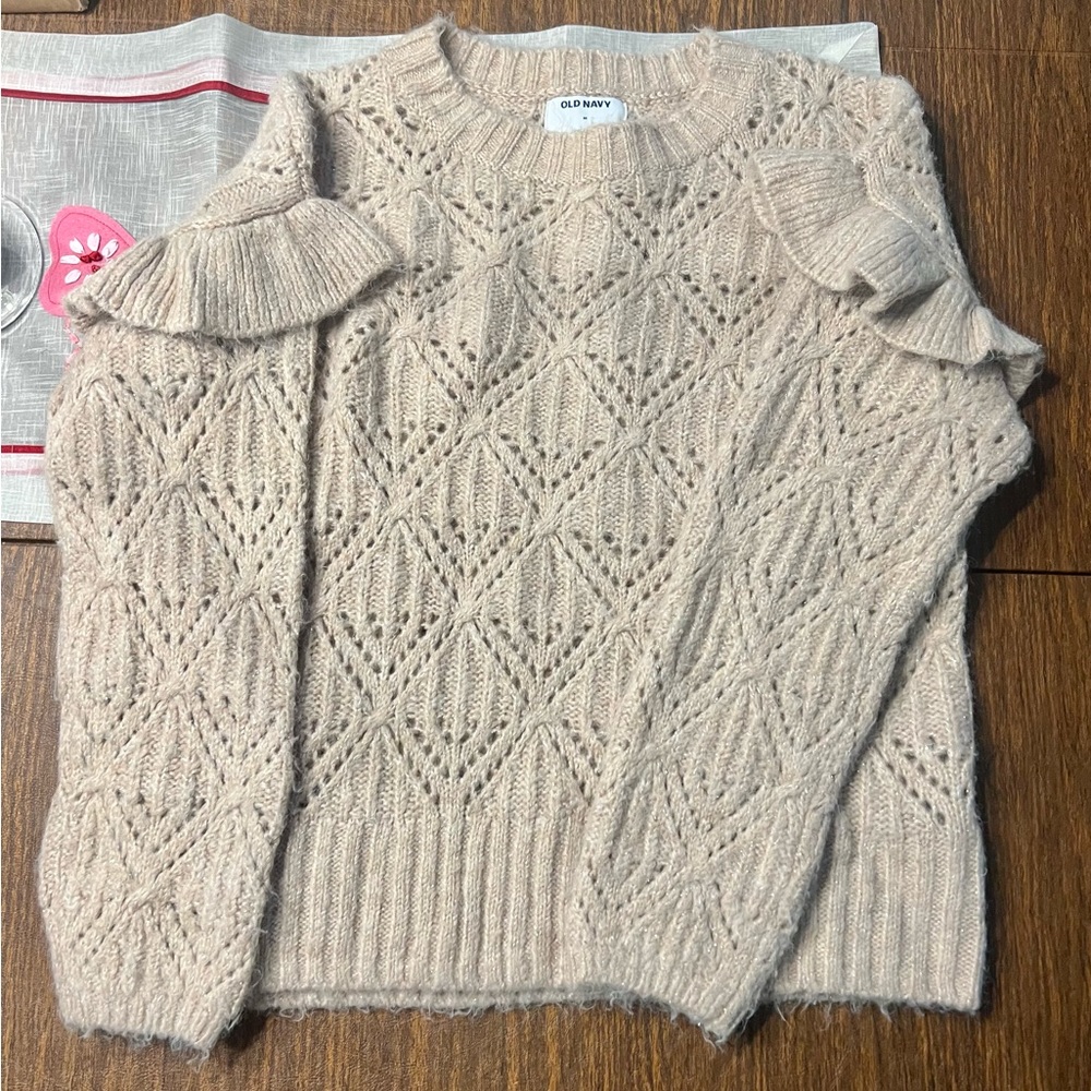 Old Navy Pink Sparkle Sweater - Women’s Medium
